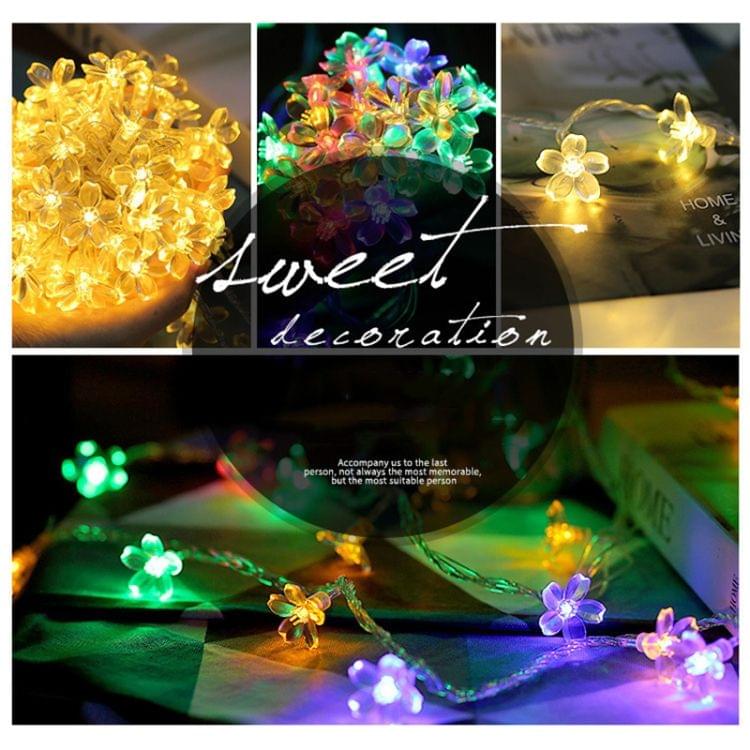 3m 20 LEDs Cherry Blossom  Holiday Decorative Light, Battery Powered (Colorful Light)