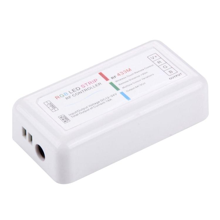 S103 RGB 6-keys RF Wireless LED Full Touch Controller with Wall Mount, DC 12-24V
