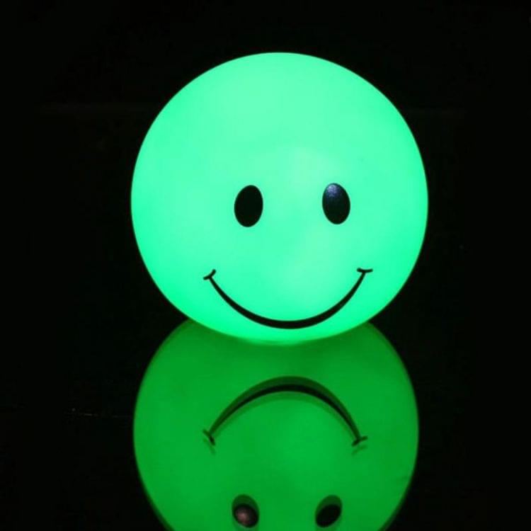 2 PCS Creative Colorful Smiley Night Light Bedside Lamp
