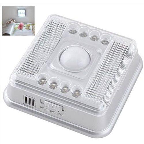 L0803SER 8 LED Light PIR Auto Sensor Motion Detector(White)