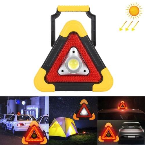 HB-6609 10W Multi-function Portable Triangle Shape Solar Powered COB LED Work Light