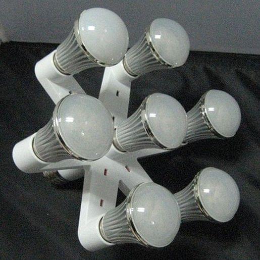Lamp Holder Converter E27 1 Turn 7 (E27) Lamp Holder Bulb Adapter Converter(White)