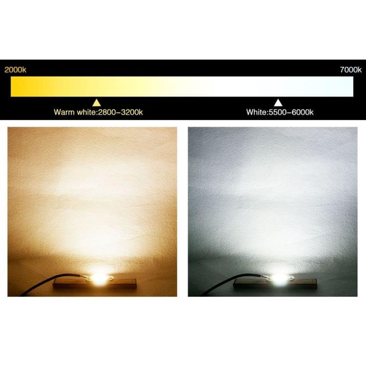 2 PCS 20W 2800-6000K High Power Brightness COB Chips LED Light Beads, AC 220V (Warm White)
