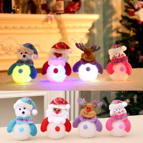 3 PCS Santa Claus Glowing Night Light Festival Gift, Random Style Delivery