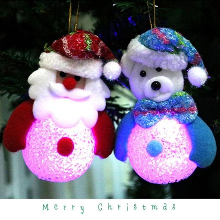 3 PCS Santa Claus Glowing Night Light Festival Gift, Random Style Delivery