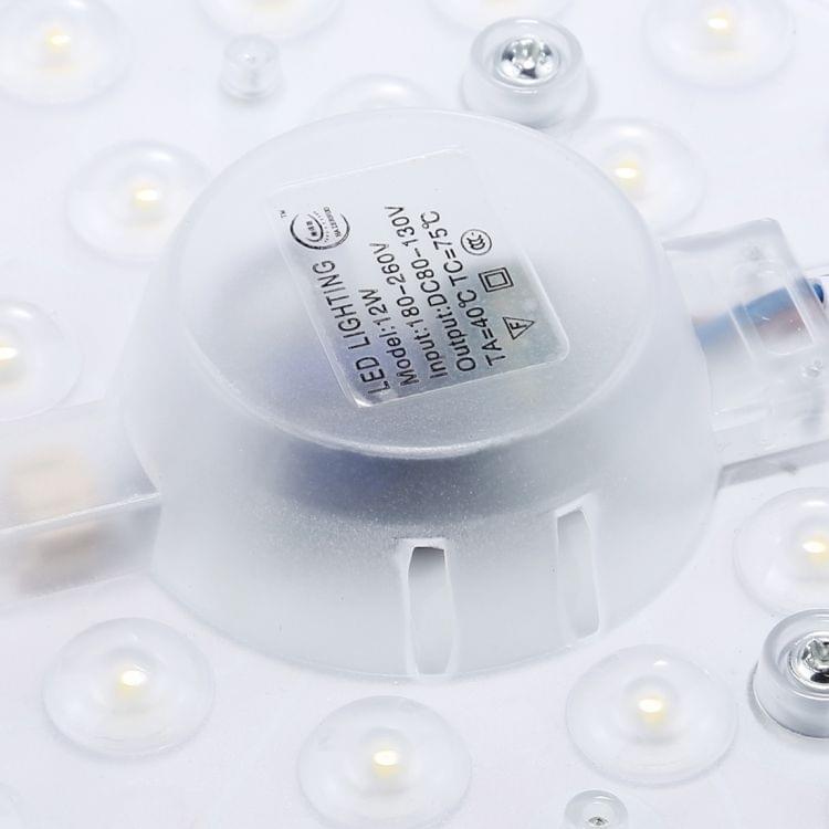 12W 24 LEDs SMD 2835 6000-6500K LED Module Lamp Bulb Panel Ceiling Light Modified Light Source, AC 180-260V(White Light)
