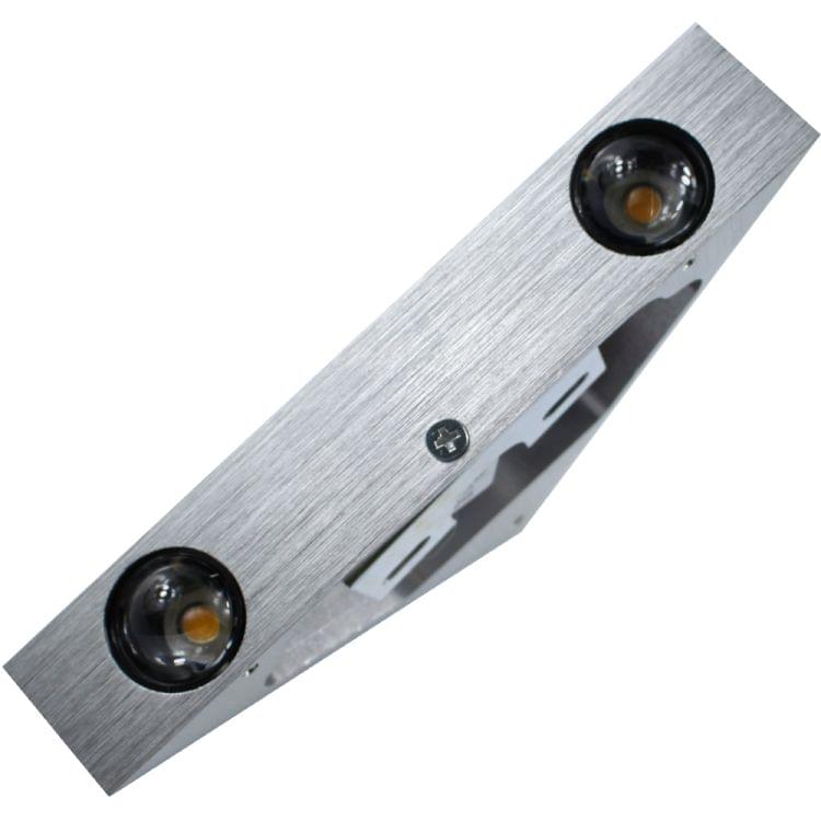 3W Aluminum Triangle Wall Lamp Home Lighting Indoor Outdoor Decoration Light, AC 85-265V(White Light)