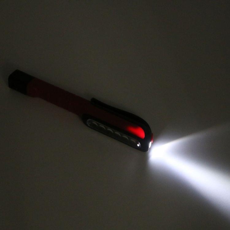 3W Multifunction LED Torch Light Pen Clip Flashlight Work Handy Flashlight(Black)