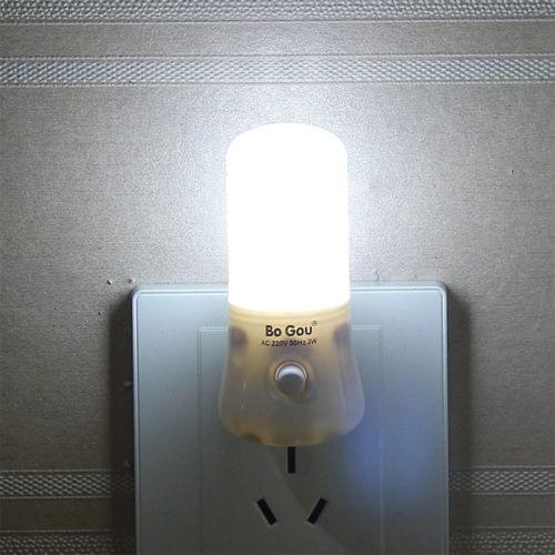 Led Energy Saving Lamp Bedside Lamp Night Led Light, Plug Type:EU(White light)