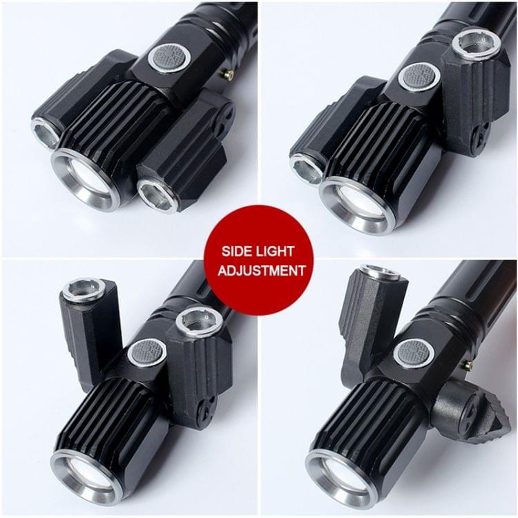 KS-739 USB Charging Waterproof T6+XPE Fixed Focus LED Flashlight with 4-Modes & 18650 lithium battery