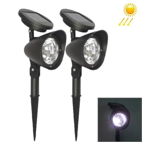L49 2 PCS White Light LED Solar Power Lamp