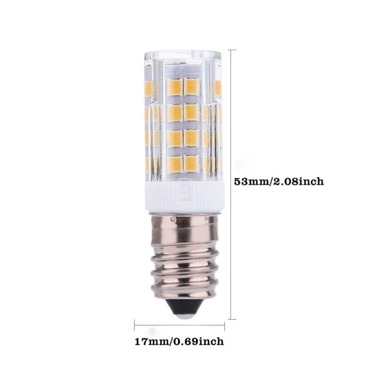 10 PCS YWXLight E14 5W 2835SMD 51LEDs Ceramics Light LED Corn Light, AC 220-240V (Warm White)