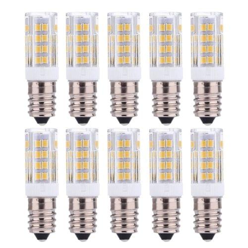 10 PCS YWXLight E14 5W 2835SMD 51LEDs Ceramics Light LED Corn Light, AC 220-240V (Warm White)