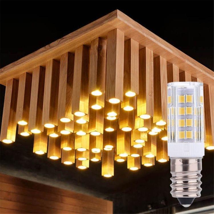 10 PCS YWXLight E14 5W 2835SMD 51LEDs Ceramics Light LED Corn Light, AC 220-240V (Warm White)