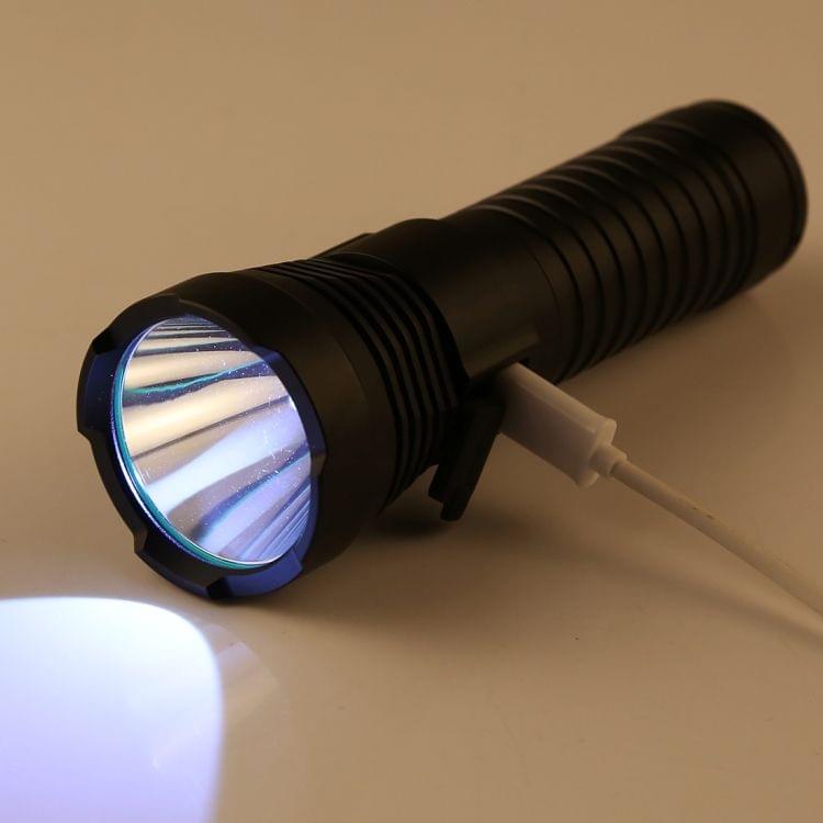 G7 10W USB Charging CREE T6 IPX6 Waterproof Strong LED Flashlight with 4-Modes & Rope