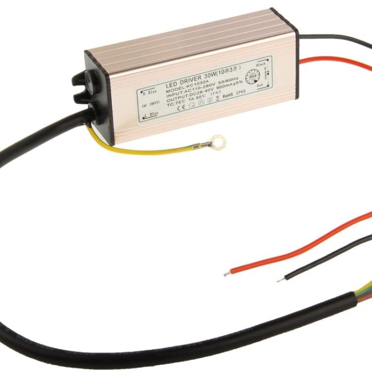 Waterproof LED Driver for 30W LED Floodlight Lamp, Input Voltage: AC 110-260V