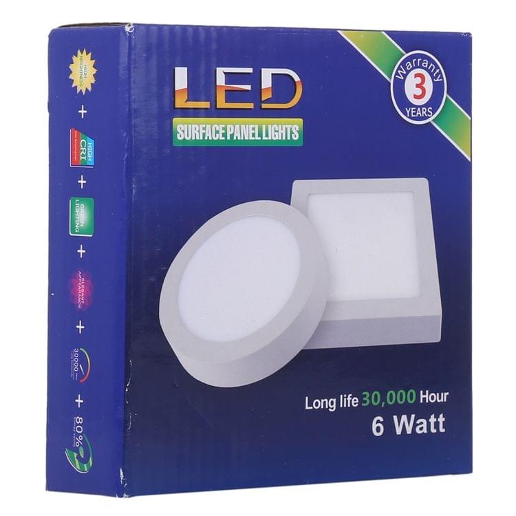 6W Round LED Surface Panel Light Lamp with LED Driver