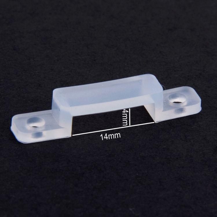 100 PCS 14mm Width Silicone Clip for Fixing PCB Board LED Strip