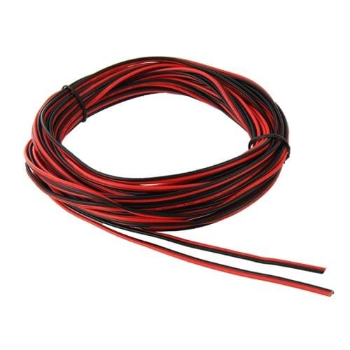 2468-20AWG Black and Red LED Power Extension Cable, Length: 10m