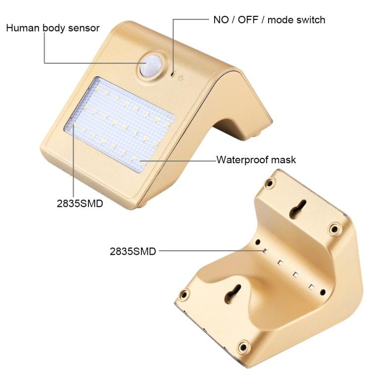 7.2W IP64 Waterproof White Light Solar Motion Sensor Light