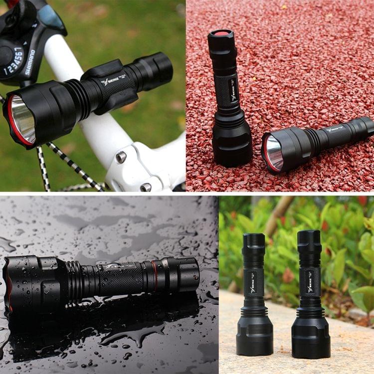 5W 450LM Aluminum Self Defense Zoomable LED Flashlight Torch Light