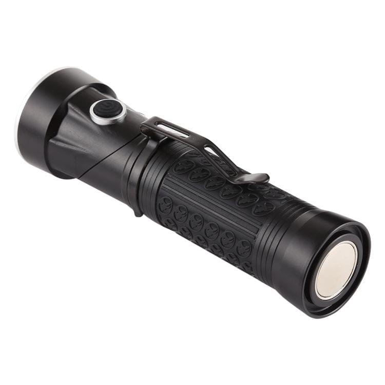 10W 300LM XML-T6 + COB IPX5 Waterproof Strong LED Flashlight with 90 Degrees Rotatable Head & 4-Modes