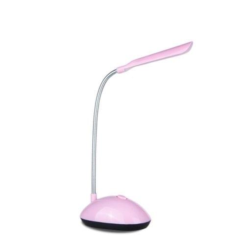 2 PCS Flexible Adjustable Portable Bedroom Reading Desk Lamp LED Night Light for Children(Pink)