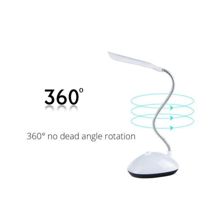 2 PCS Flexible Adjustable Portable Bedroom Reading Desk Lamp LED Night Light for Children(Pink)