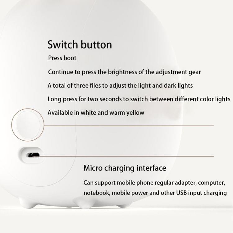 3life-317 Cute Rabbit LED Pat Light