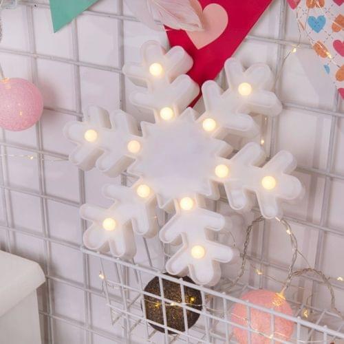 Creative Snowflake Shape Warm White LED Decoration Light