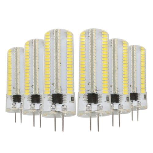 YWXLight 6PCS G4 7W AC 110-130V 152LEDs SMD 3014 Energy-saving LED Silicone Lamp (Warm White)