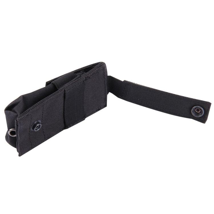 M5 Multifunctional Outdoor Sports Mini Portable Flashlight Protective Cover / Bag, Size: 15 x 4.7 x 2 cm(Black)