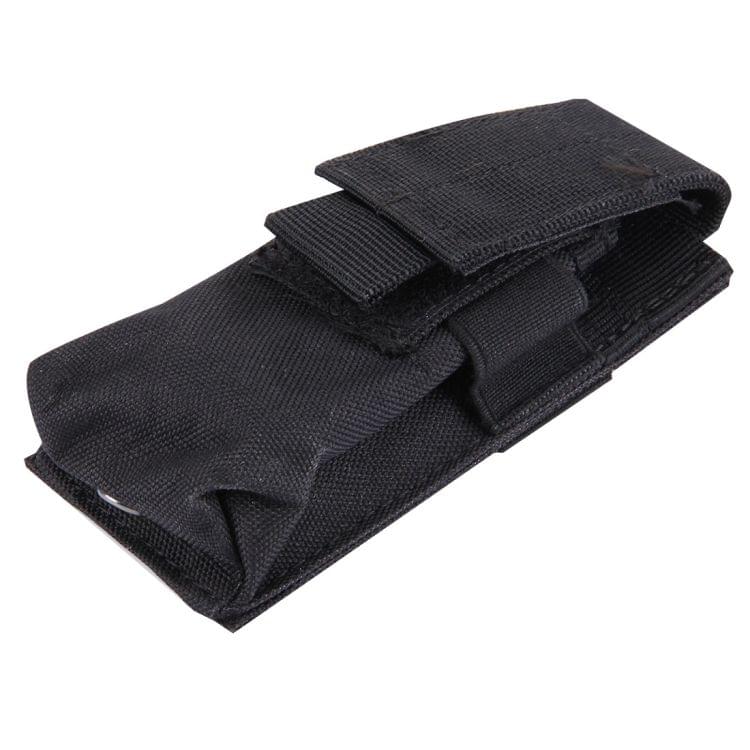 M5 Multifunctional Outdoor Sports Mini Portable Flashlight Protective Cover / Bag, Size: 15 x 4.7 x 2 cm(Black)
