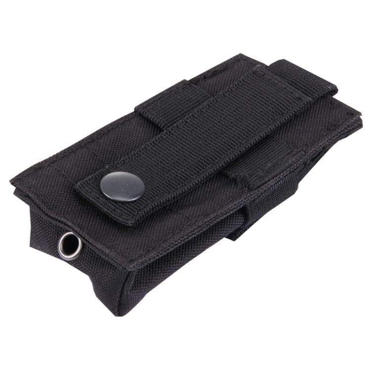 M5 Multifunctional Outdoor Sports Mini Portable Flashlight Protective Cover / Bag, Size: 15 x 4.7 x 2 cm(Black)