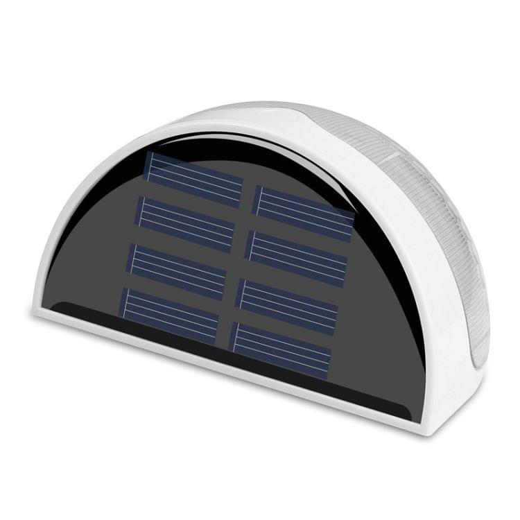 Semi-circular IP55 Waterproof Solar Light Control Fence Light Garden Lamp(White Light)