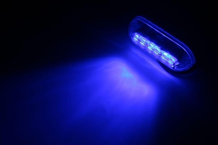 6 LEDs Underwater Fishing Light IP68 Waterproof Boat Night Light Water Landscape Lighting for Marine Boat, Cable Length: 1.2m, DC 12V(Green Light)