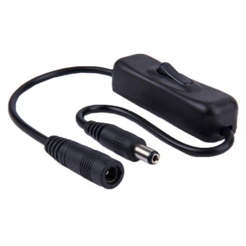 Switch LED Connector with 5.5 x 2.1mm DC Male & Female Adapter for LED Strip