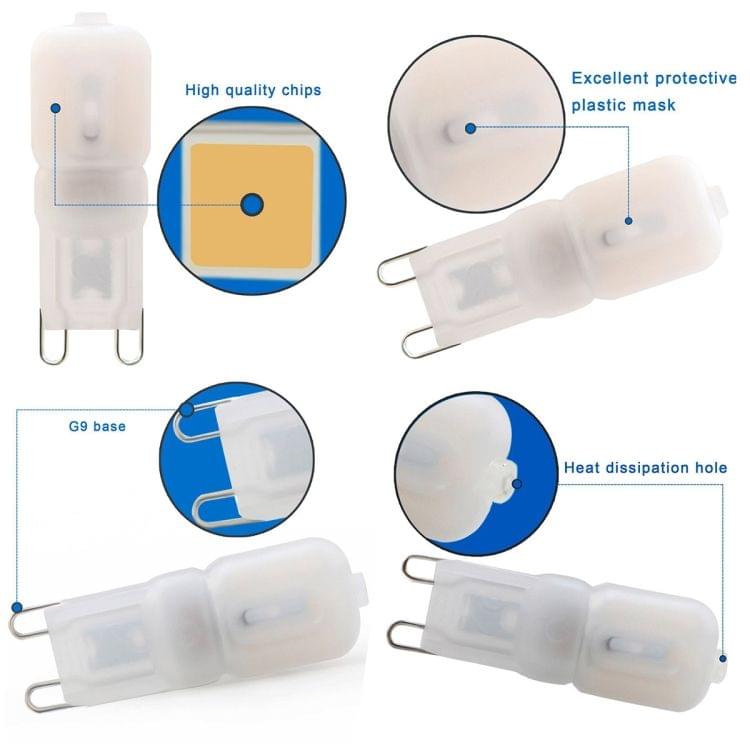 6 PCS YouOKLight  G9 3W 14 LEDs SMD 2835 LED Pure Light Lamp Bulb, AC: 110V(Warm White)