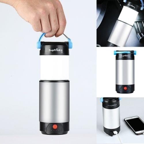 SupFire T9 8W SMD 2835 IP64 Waterproof Telescopic Camping Lantern Light