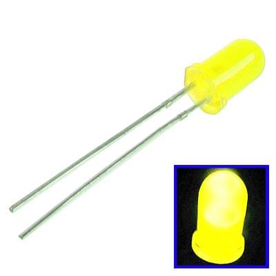 1000pcs 5mm Yellow Light Round LED Lamp (1000pcs in one packaging, the price is for 1000pcs)(Yellow)