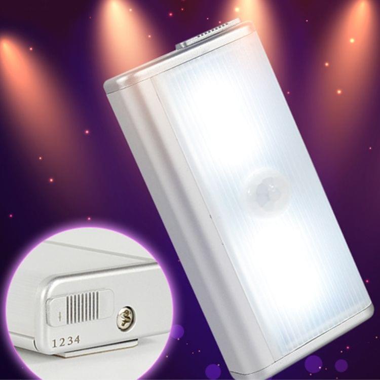 4 LEDS SMD 2835 Mini Human Body Infrared Sensor Night Light Wardrobe Lamp(White Light)