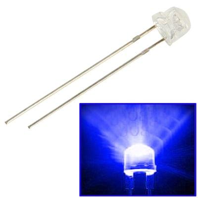 1000 PCS 5mm Blue Light Straw Hat LED Lamp(Blue Light)