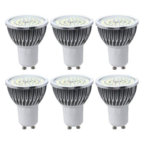 6 PCS YWXLight GU10 7W 2835SMD LED Light Bulb Medium Standard Base Spotlight, AC 85-265V