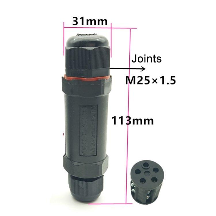 XY25 IP68 Waterproof 5 Pin Straight Cable Connector