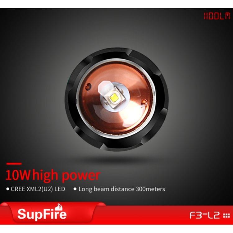 SupFire F3-L2 CREE XML2 10W Water Resistant Strong LED Flashlight