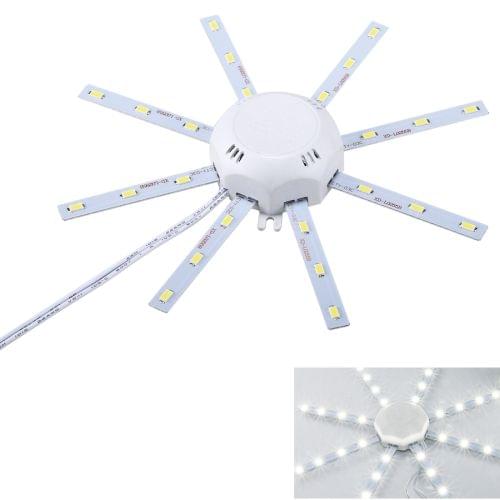 12W 24 LEDs SMD 5730 White Light LED Module Ceiling Replace Lamp Transformation Board Patch Light Source with Driver, AC 220V