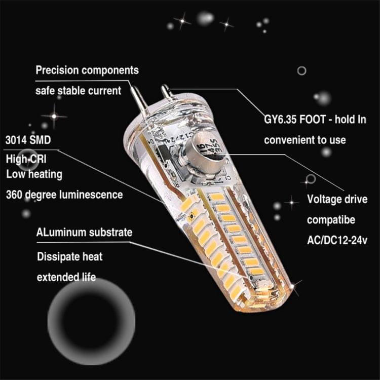 6 PCS YWXLight GY6.35 4W 36LEDs SMD 3014 Energy Saving LED Silicone Lamp