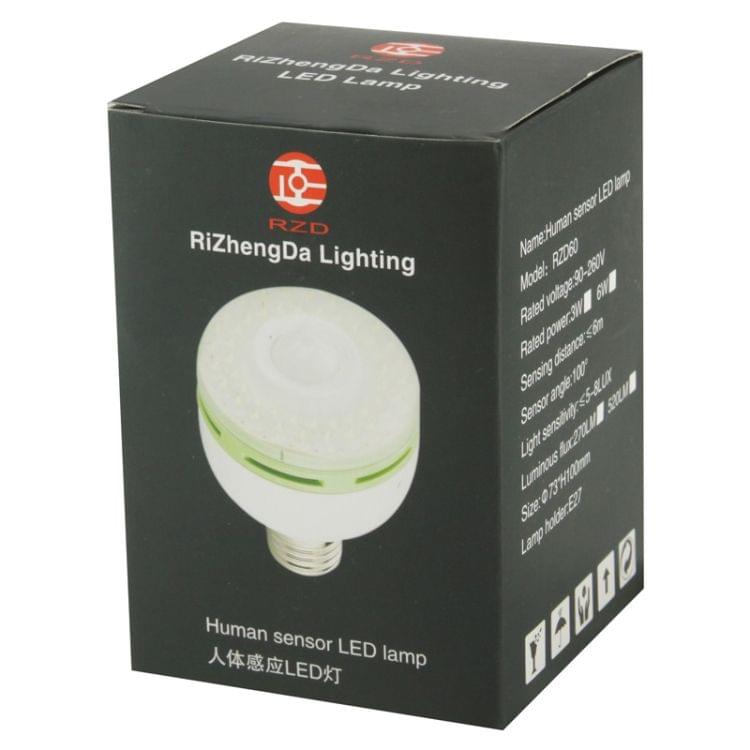6W Human Sensor Light Lamp