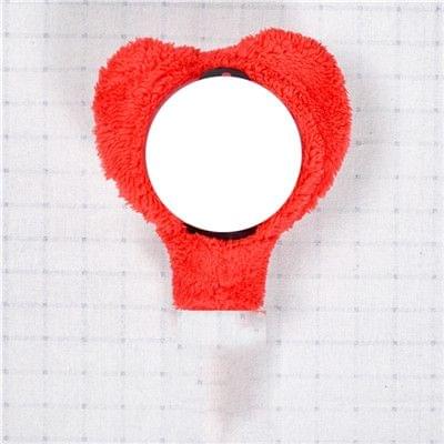 2 PCS Animal Lamp Cover the Aid Shades Cute Plush Hand Lamp Case(Heart Shape)