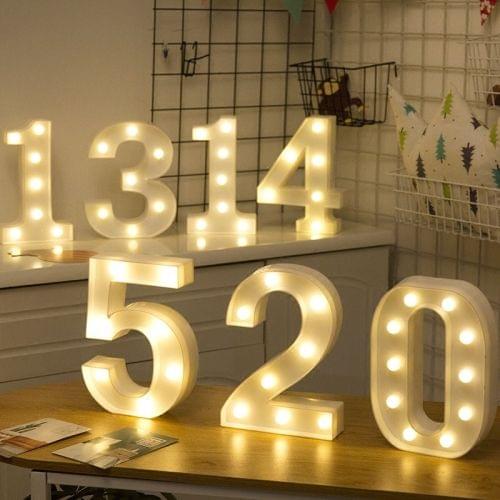 Digit 0 Shape Decoration Light